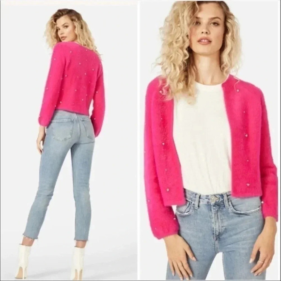 Embellished Fuchsia Cardigan - Picture 3 of 11